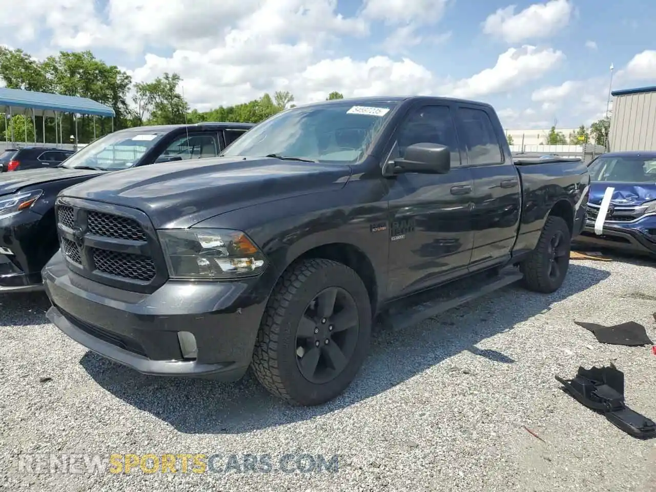 1 Photograph of a damaged car 1C6RR6FT6KS552375 RAM 1500 2019