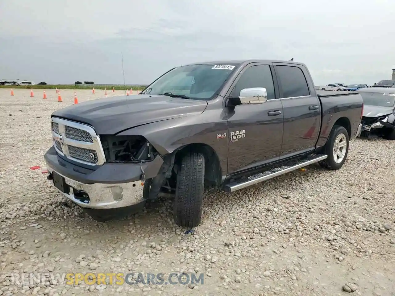 1 Photograph of a damaged car 1C6RR6LT5KS586523 RAM 1500 2019