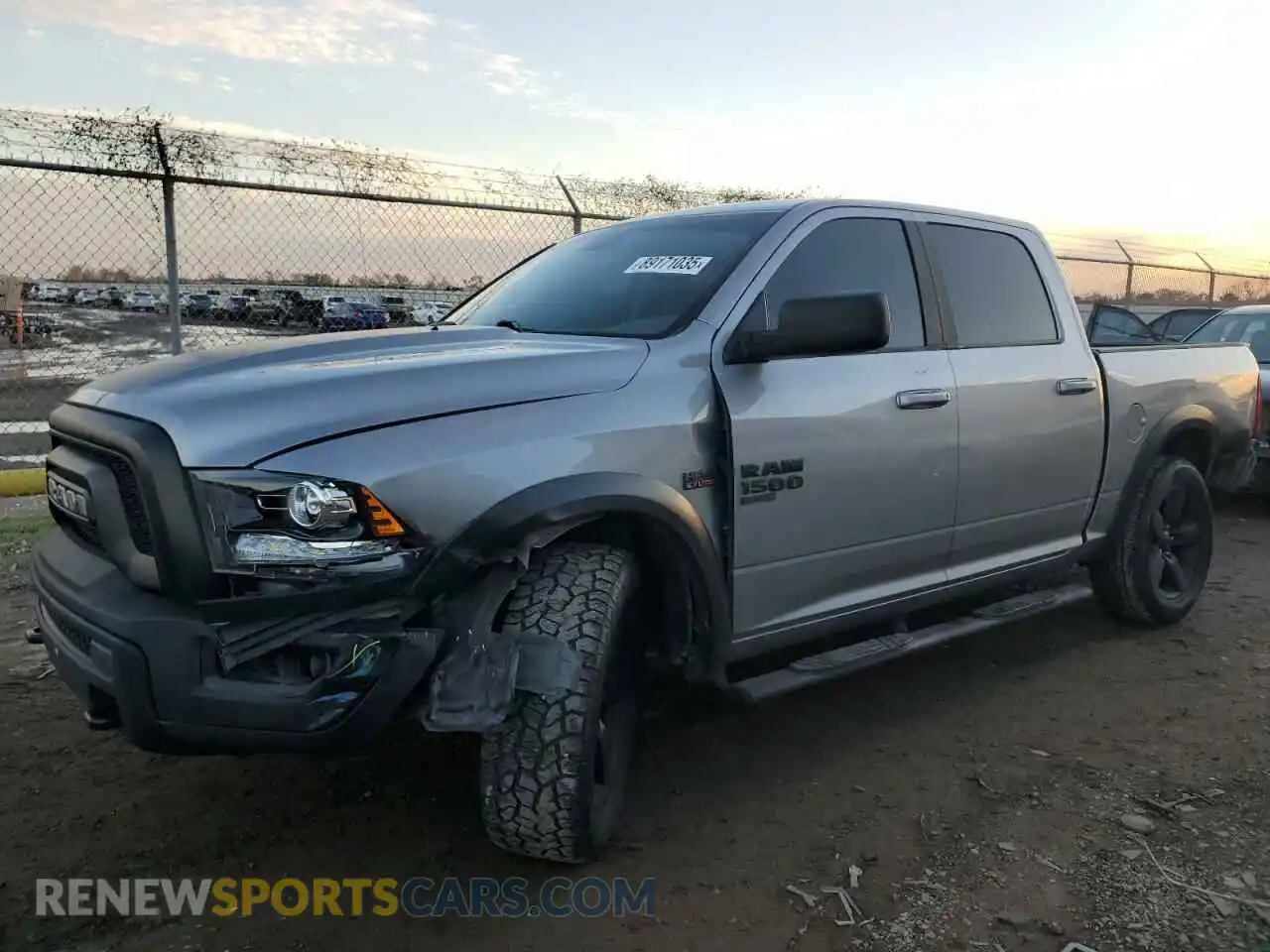 1 Photograph of a damaged car 1C6RR6LT6KS730645 RAM 1500 2019