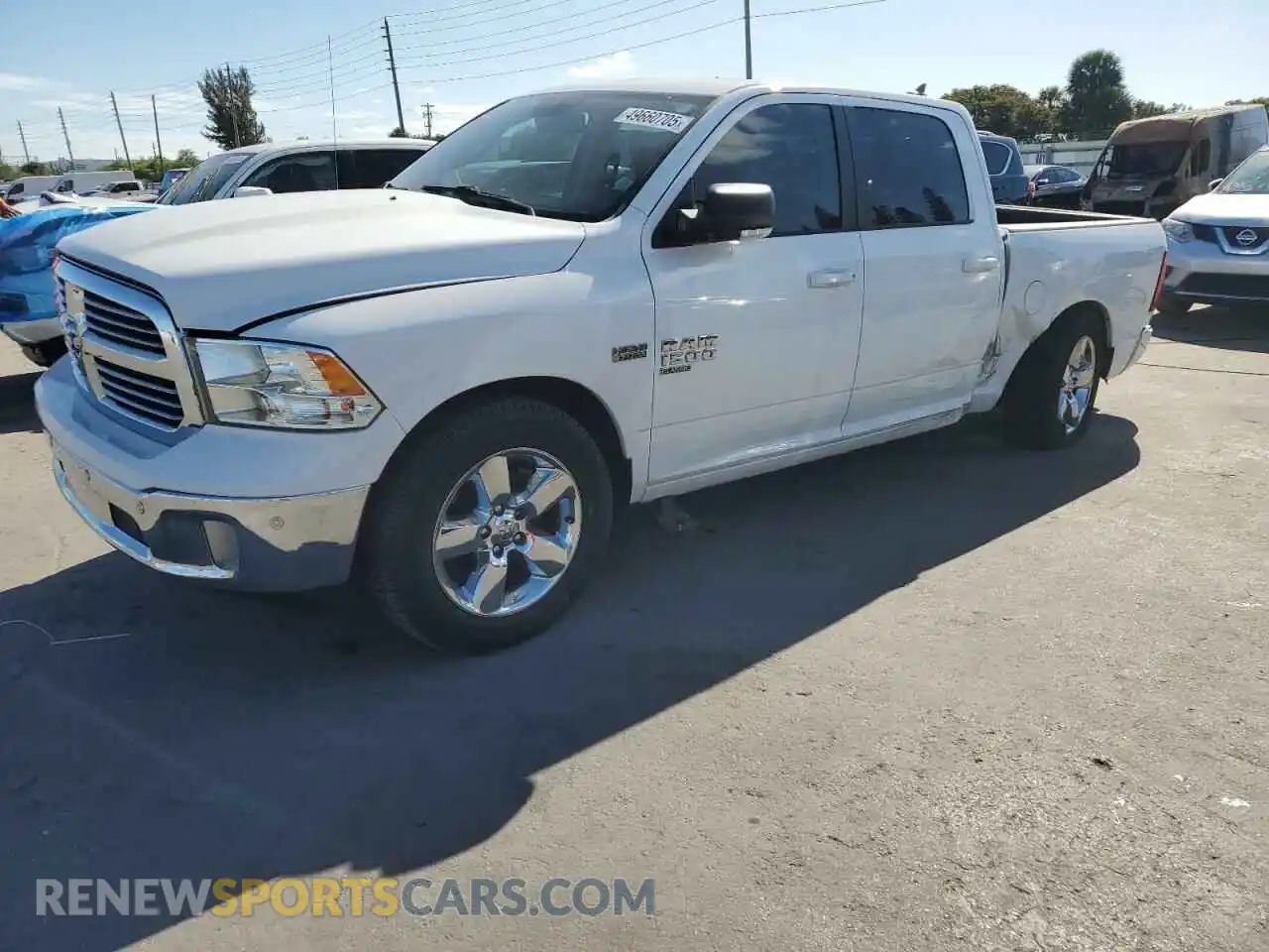 1 Photograph of a damaged car 1C6RR6LT8KS573328 RAM 1500 2019