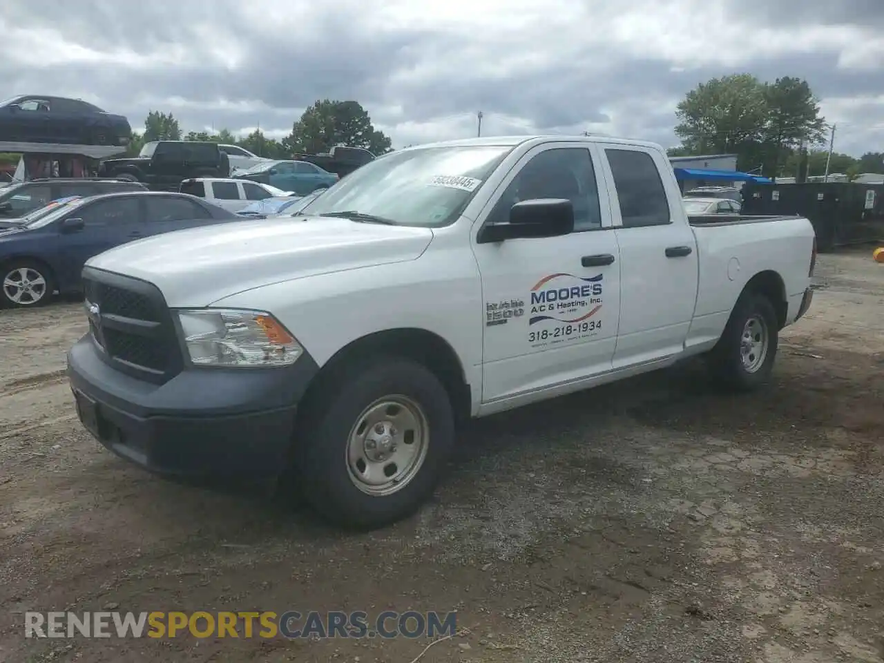 1 Photograph of a damaged car 1C6RR7FG7KS735423 RAM 1500 2019