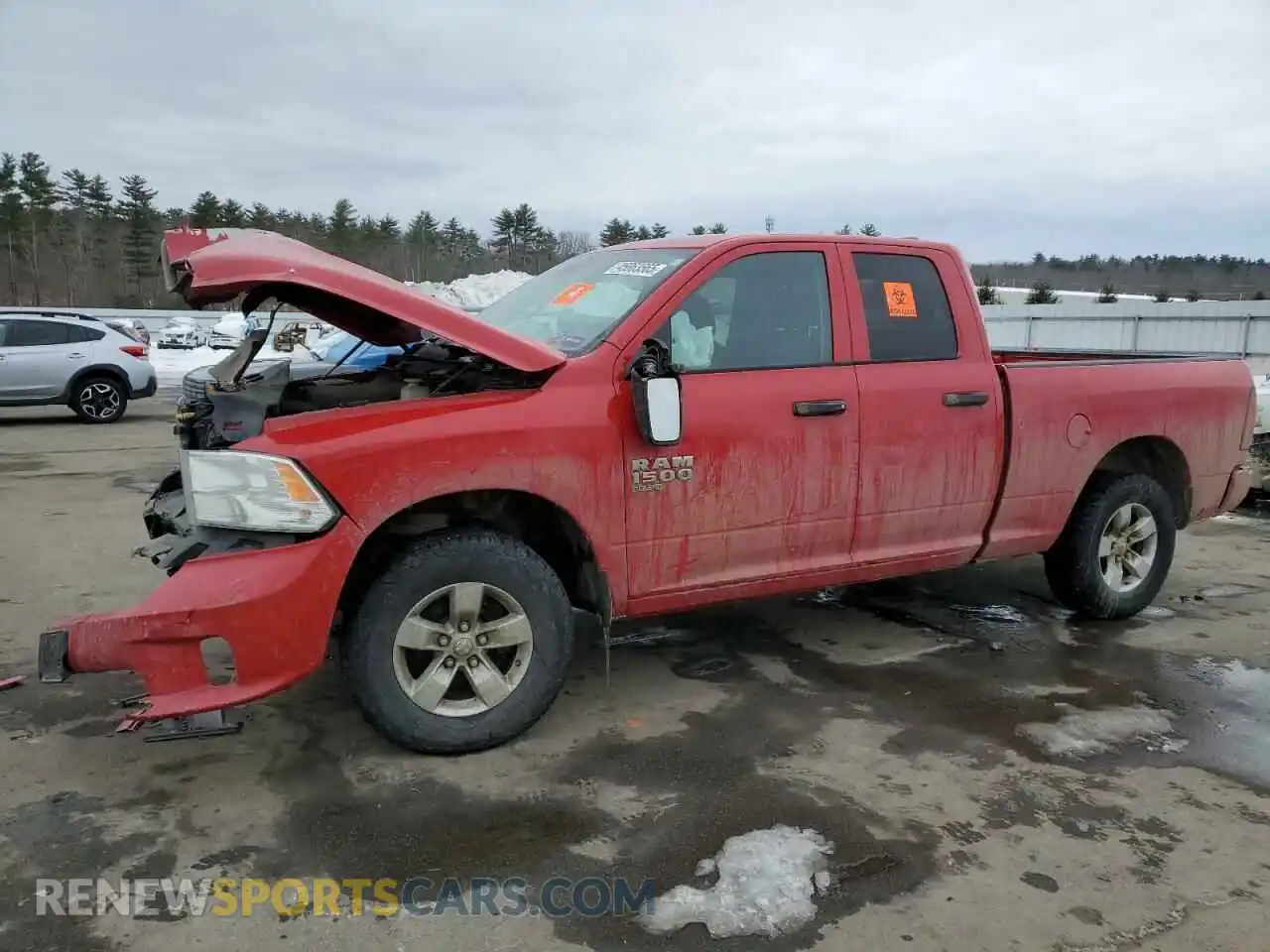 1 Photograph of a damaged car 1C6RR7FG8KS577643 RAM 1500 2019
