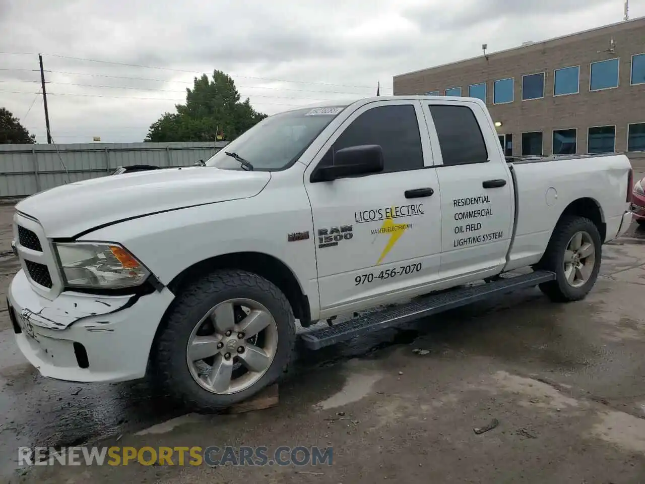 1 Photograph of a damaged car 1C6RR7FT3KS543817 RAM 1500 2019