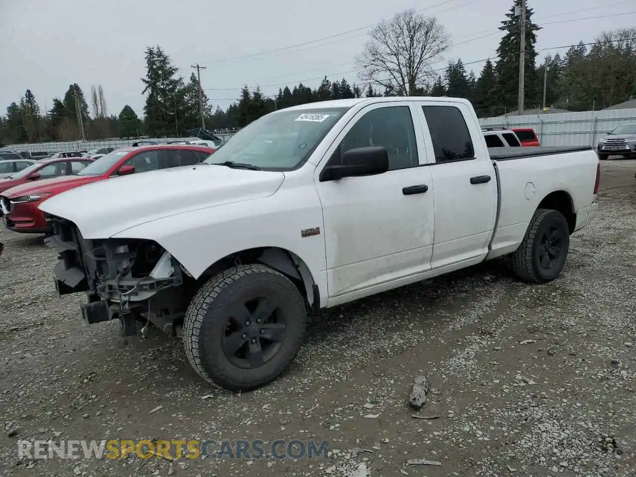 1 Photograph of a damaged car 1C6RR7FT3KS597599 RAM 1500 2019