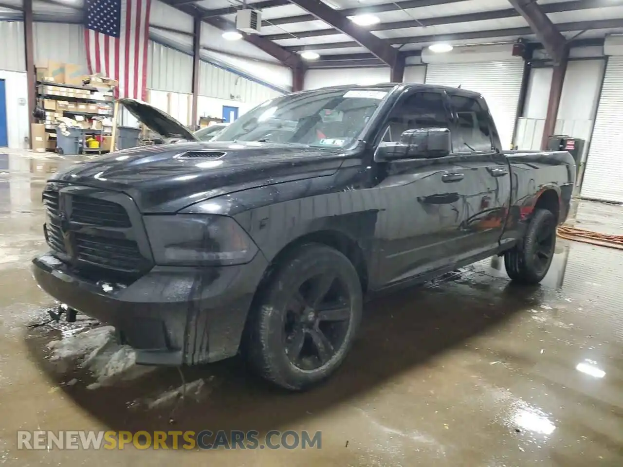 1 Photograph of a damaged car 1C6RR7FT7KS731384 RAM 1500 2019