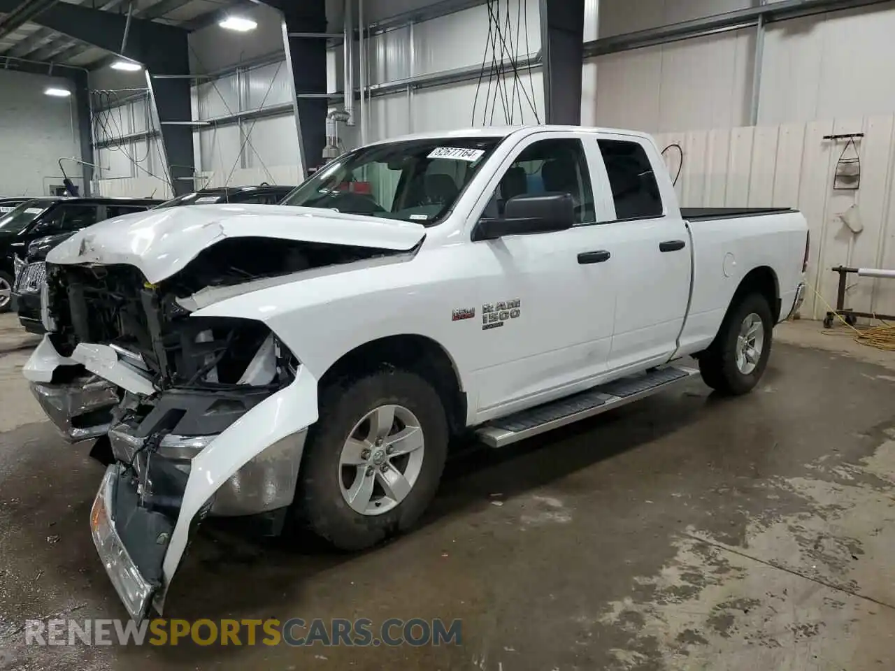 1 Photograph of a damaged car 1C6RR7FT8KS580510 RAM 1500 2019