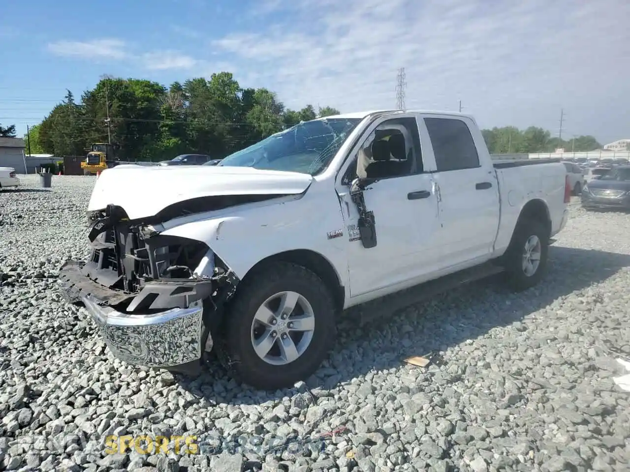 1 Photograph of a damaged car 1C6RR7KTXKS729666 RAM 1500 2019