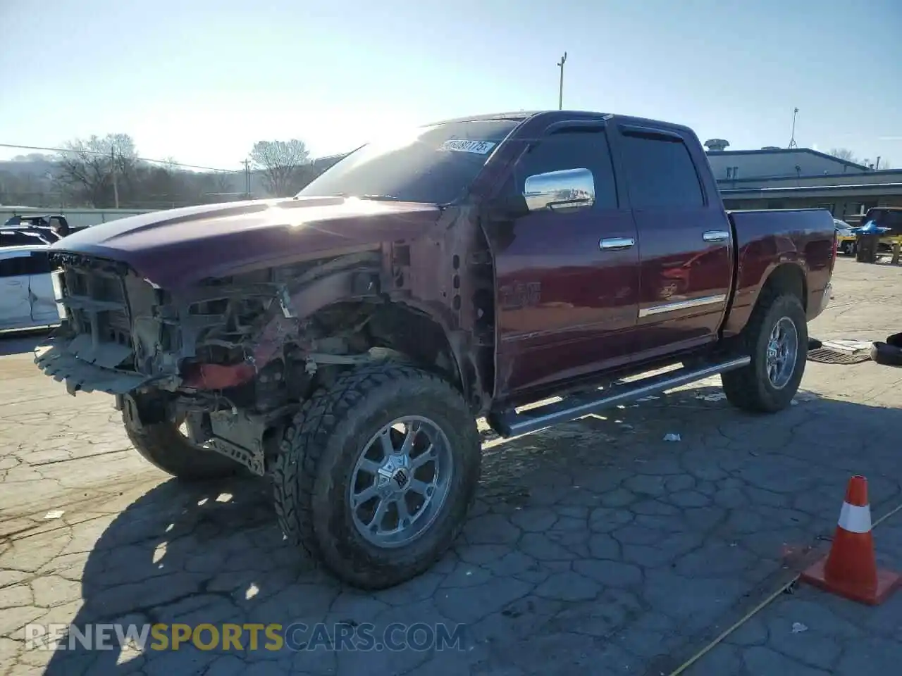 1 Photograph of a damaged car 1C6RR7LT3KS557141 RAM 1500 2019
