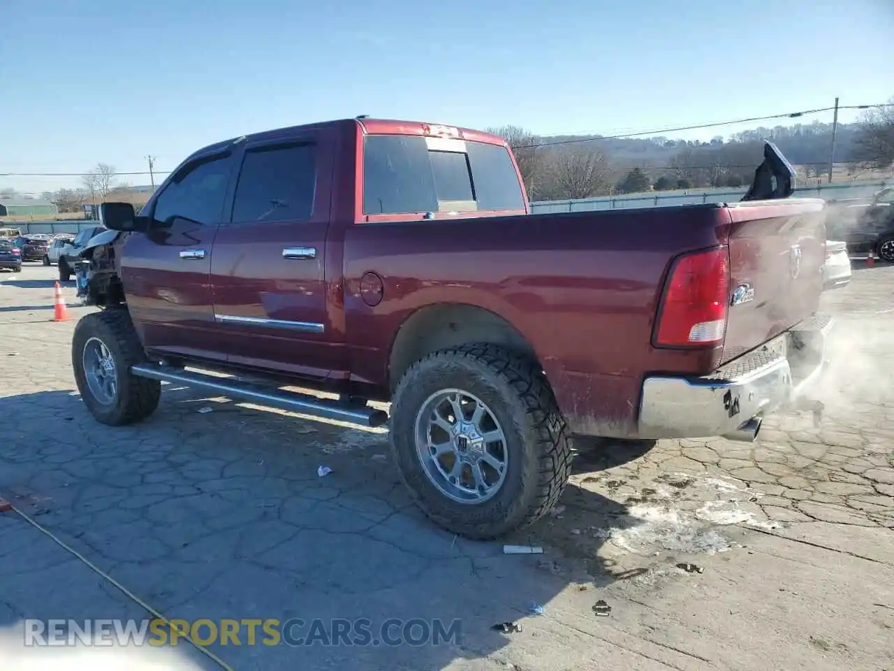 2 Photograph of a damaged car 1C6RR7LT3KS557141 RAM 1500 2019