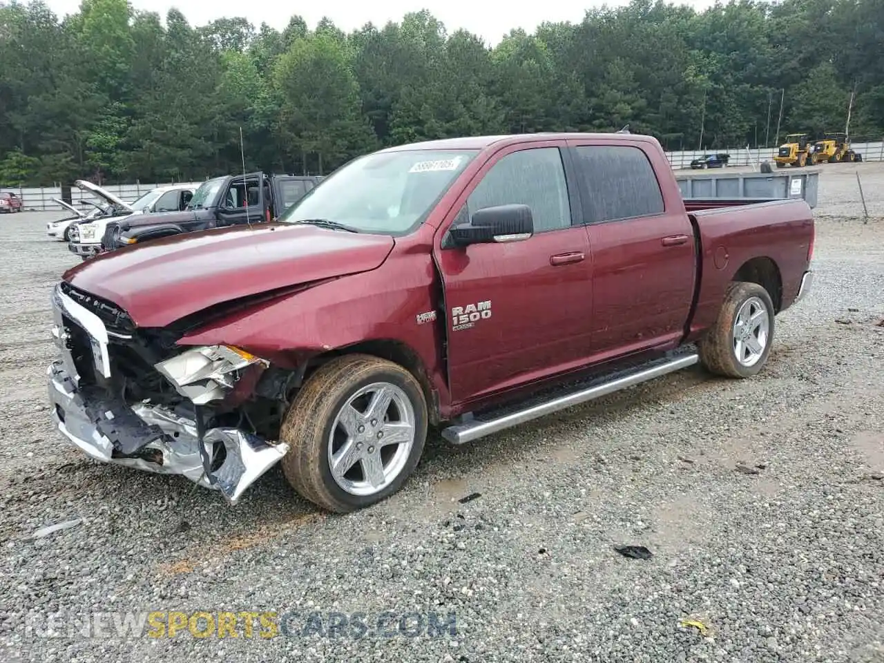 1 Photograph of a damaged car 1C6RR7LT7KS632424 RAM 1500 2019