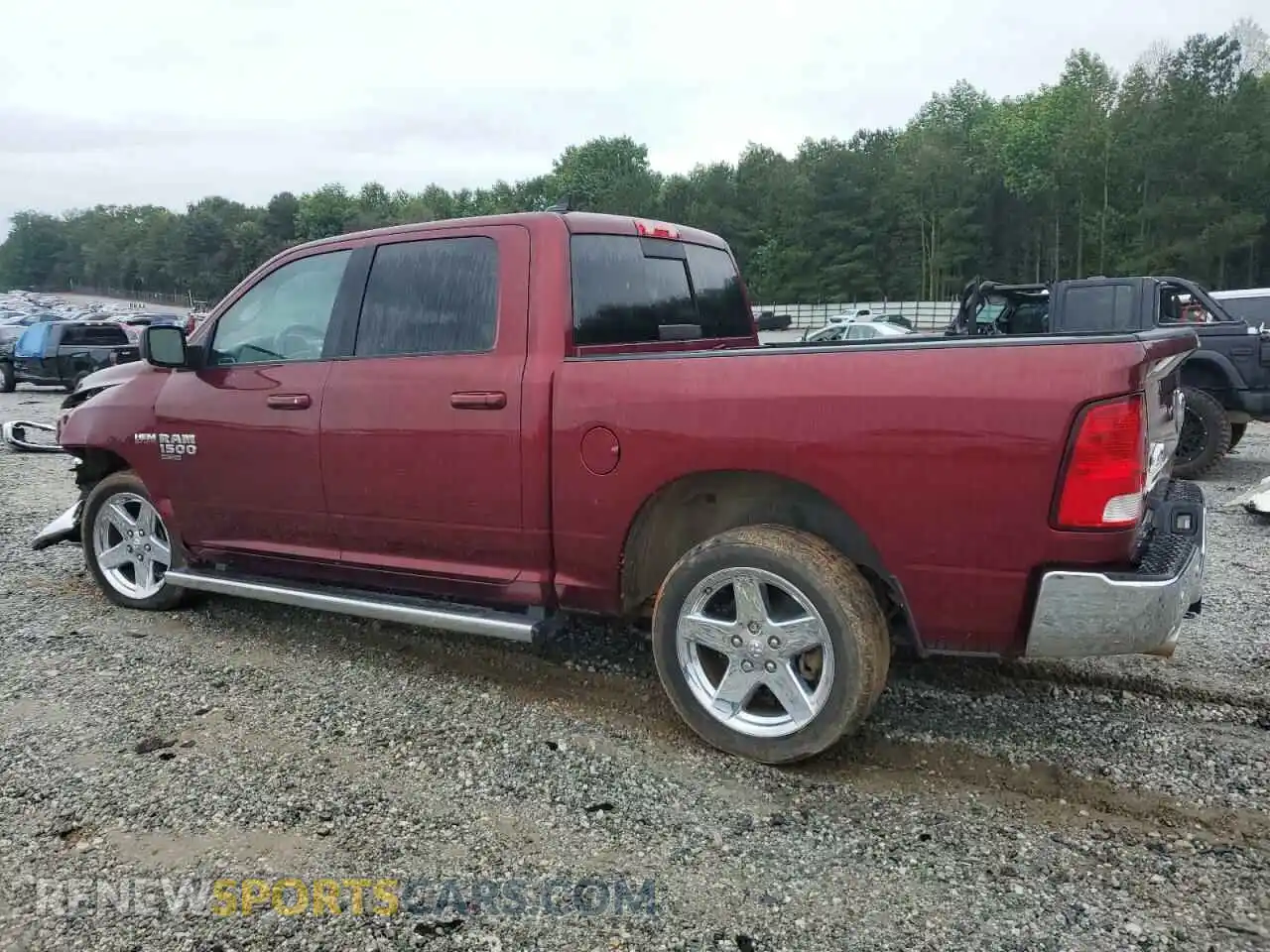 2 Photograph of a damaged car 1C6RR7LT7KS632424 RAM 1500 2019
