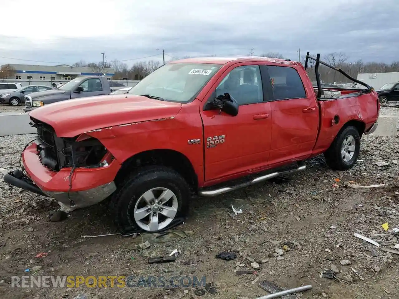 1 Photograph of a damaged car 1C6RR7TT7KS596699 RAM 1500 2019