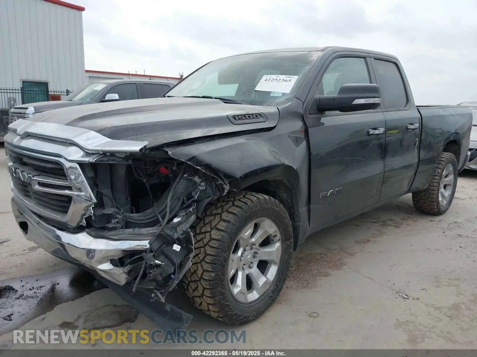 2 Photograph of a damaged car 1C6RREBG8KN728943 RAM 1500 2019