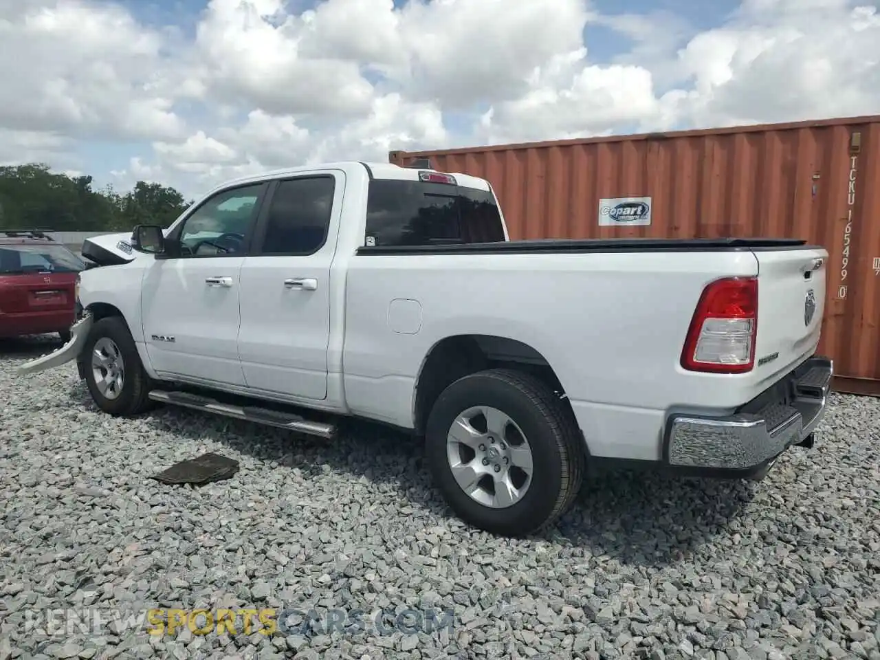 2 Photograph of a damaged car 1C6RREBT3KN905220 RAM 1500 2019