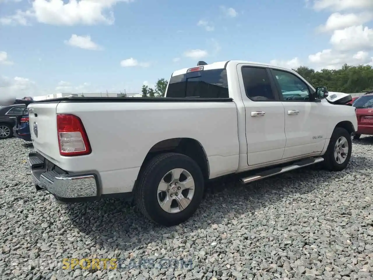 3 Photograph of a damaged car 1C6RREBT3KN905220 RAM 1500 2019
