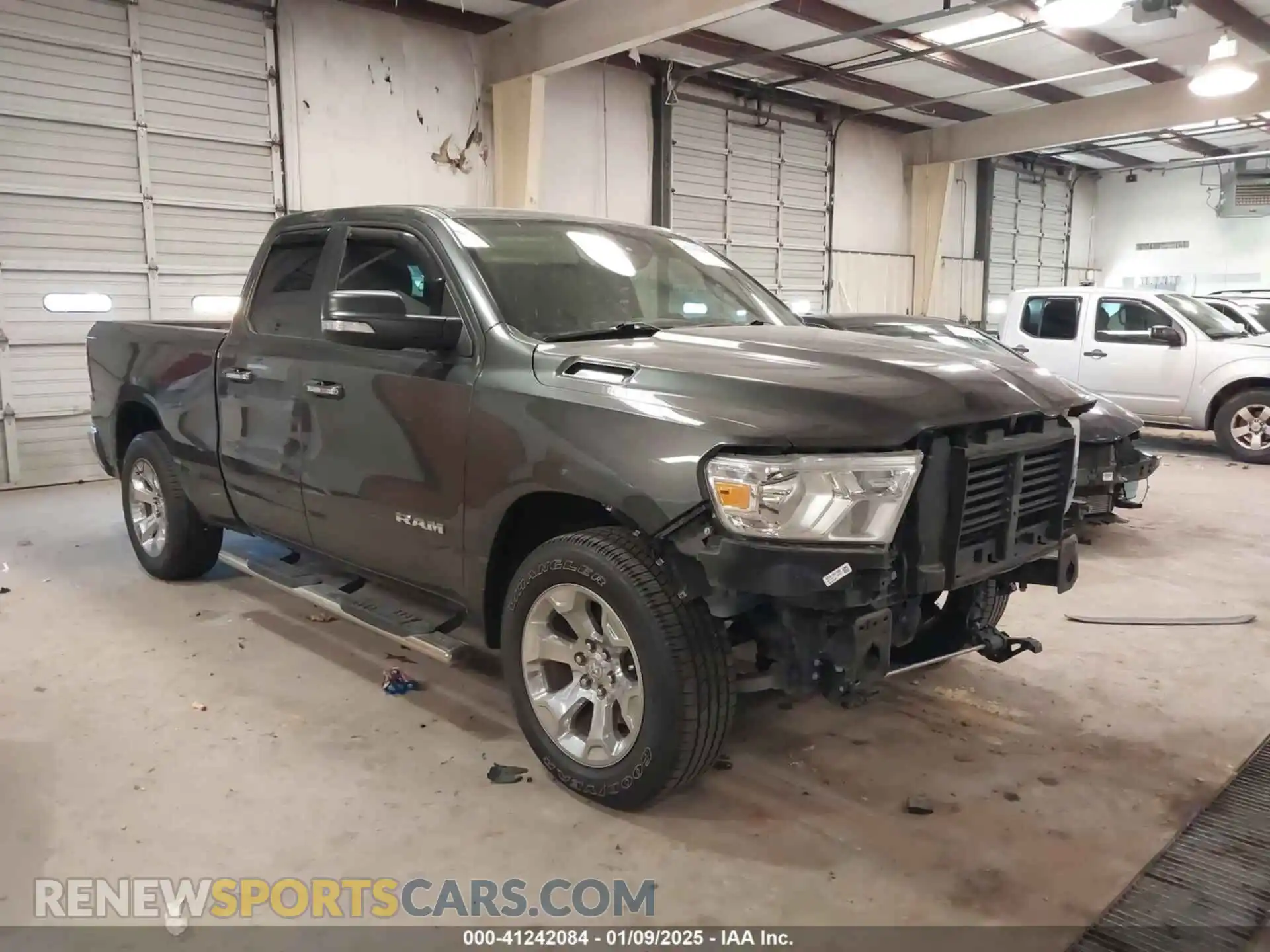 1 Photograph of a damaged car 1C6RREBT9KN617833 RAM 1500 2019