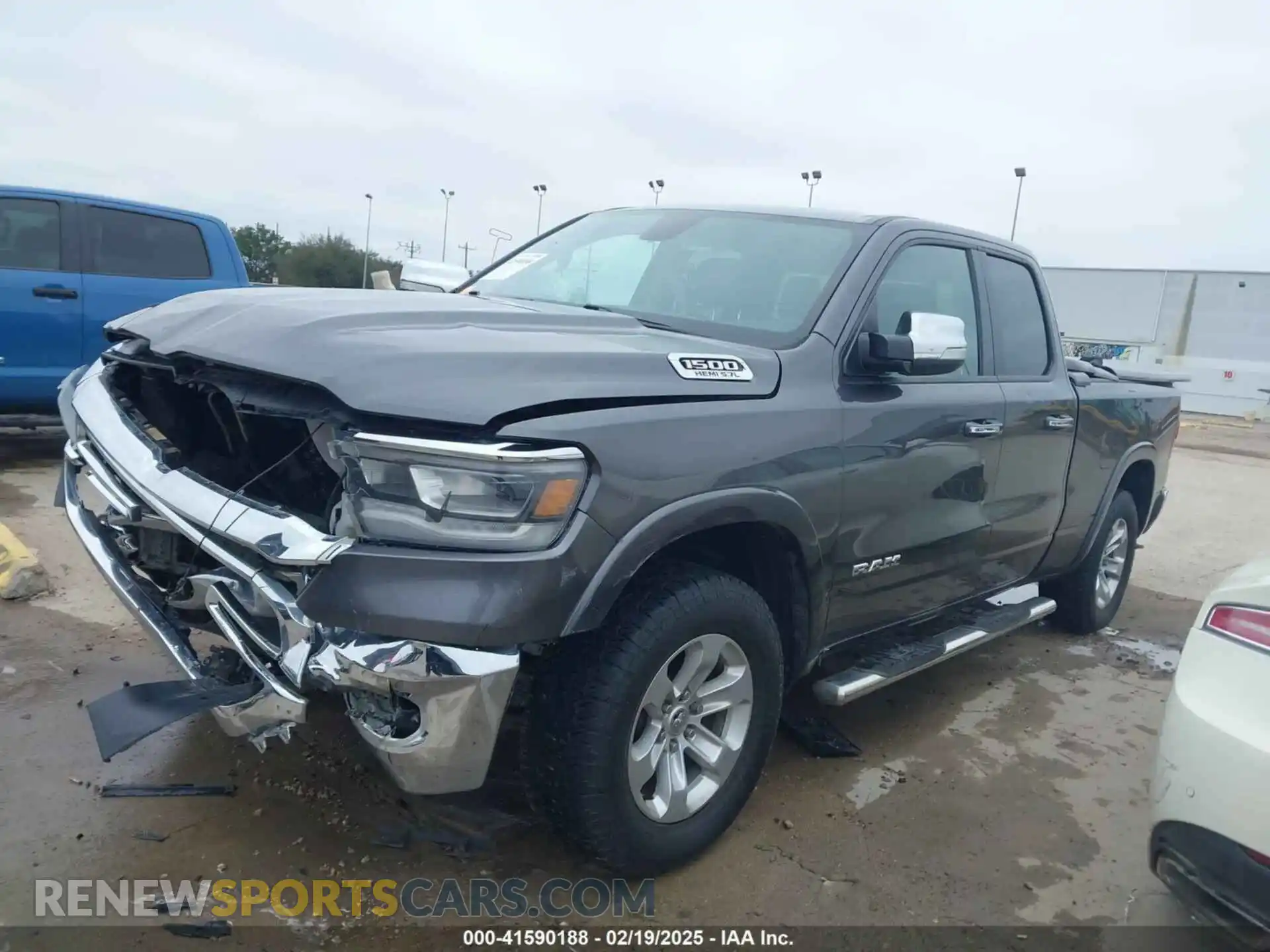 2 Photograph of a damaged car 1C6RREDT4KN522707 RAM 1500 2019