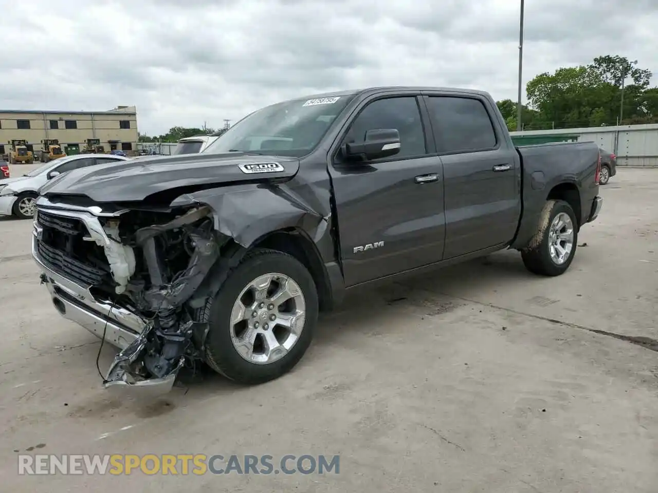 1 Photograph of a damaged car 1C6RREFT1KN523200 RAM 1500 2019