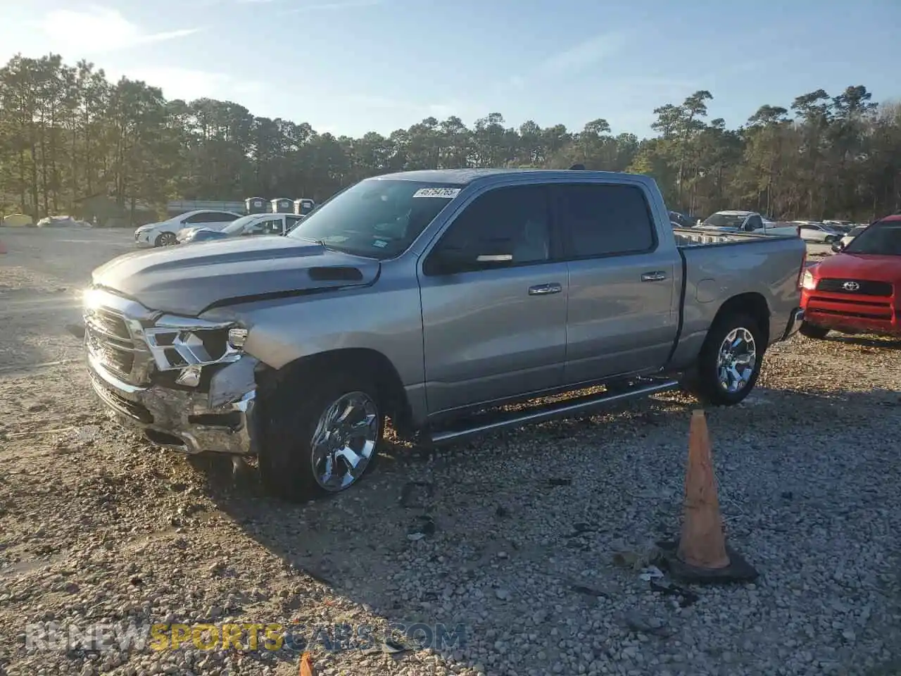 1 Photograph of a damaged car 1C6RREFT3KN685393 RAM 1500 2019