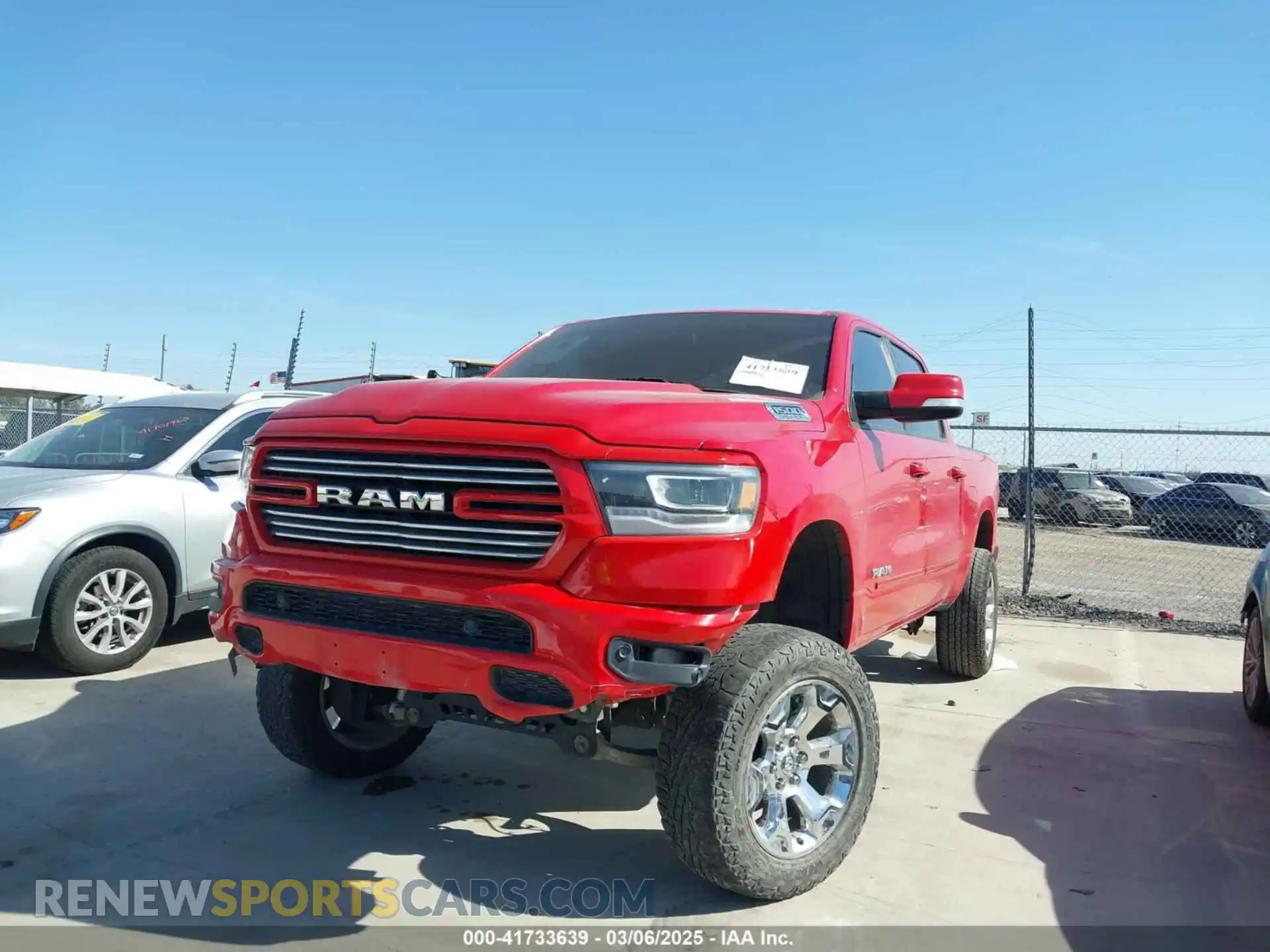 2 fotografías del automóvil dañado 1C6RREFT5KN548004 RAM 1500 2019
