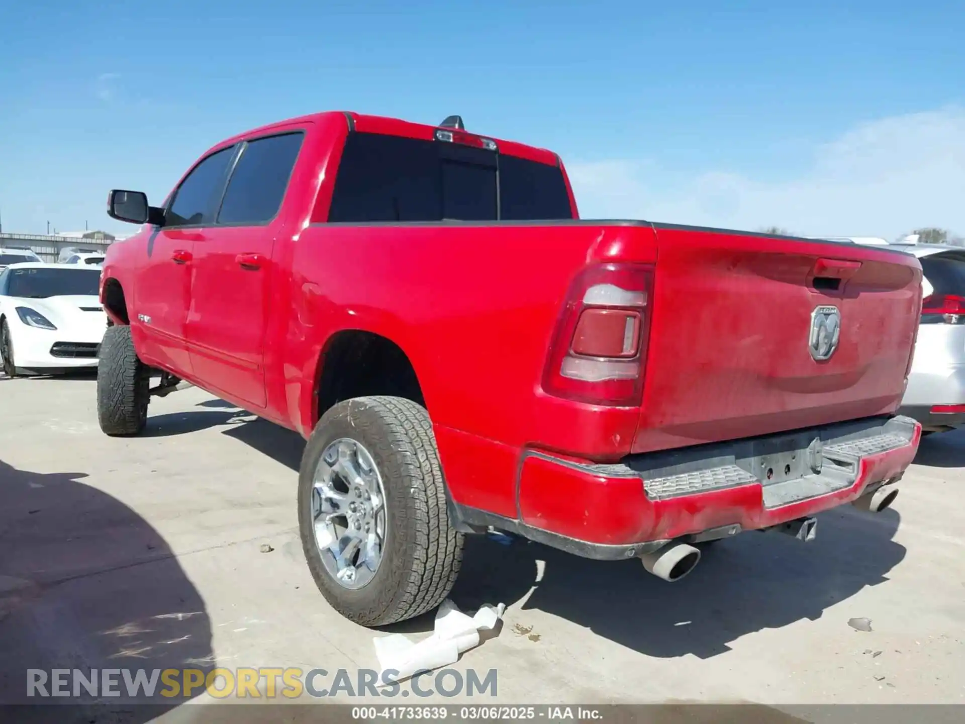 3 fotografías del automóvil dañado 1C6RREFT5KN548004 RAM 1500 2019