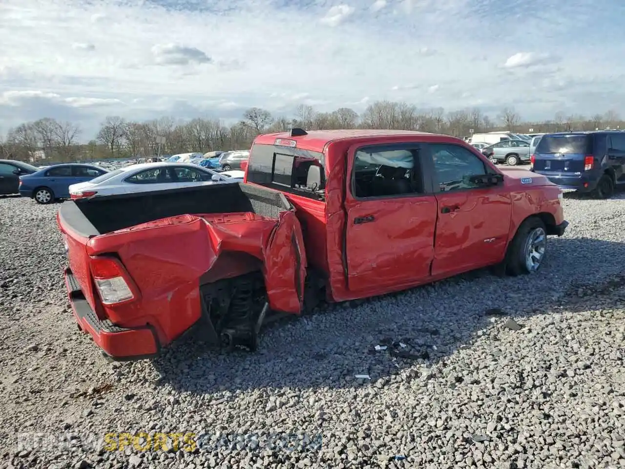 3 Photograph of a damaged car 1C6RREFT5KN664285 RAM 1500 2019