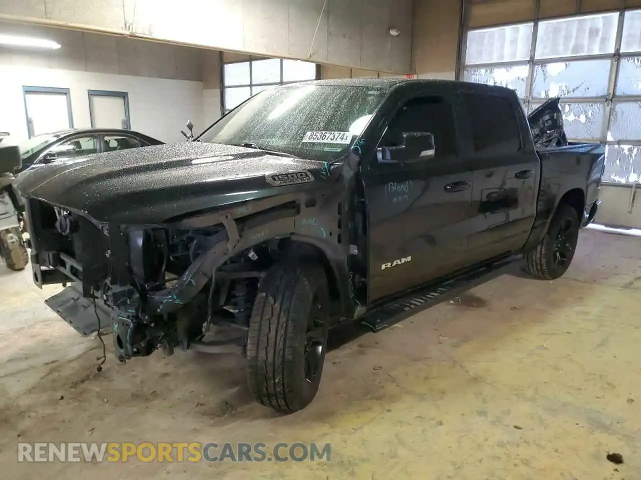 1 Photograph of a damaged car 1C6RREFT6KN526528 RAM 1500 2019