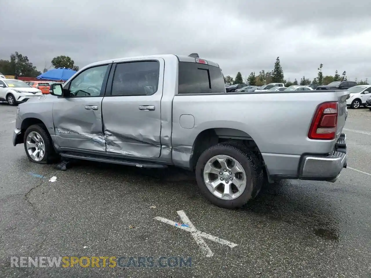 2 Photograph of a damaged car 1C6RREFT9KN508623 RAM 1500 2019