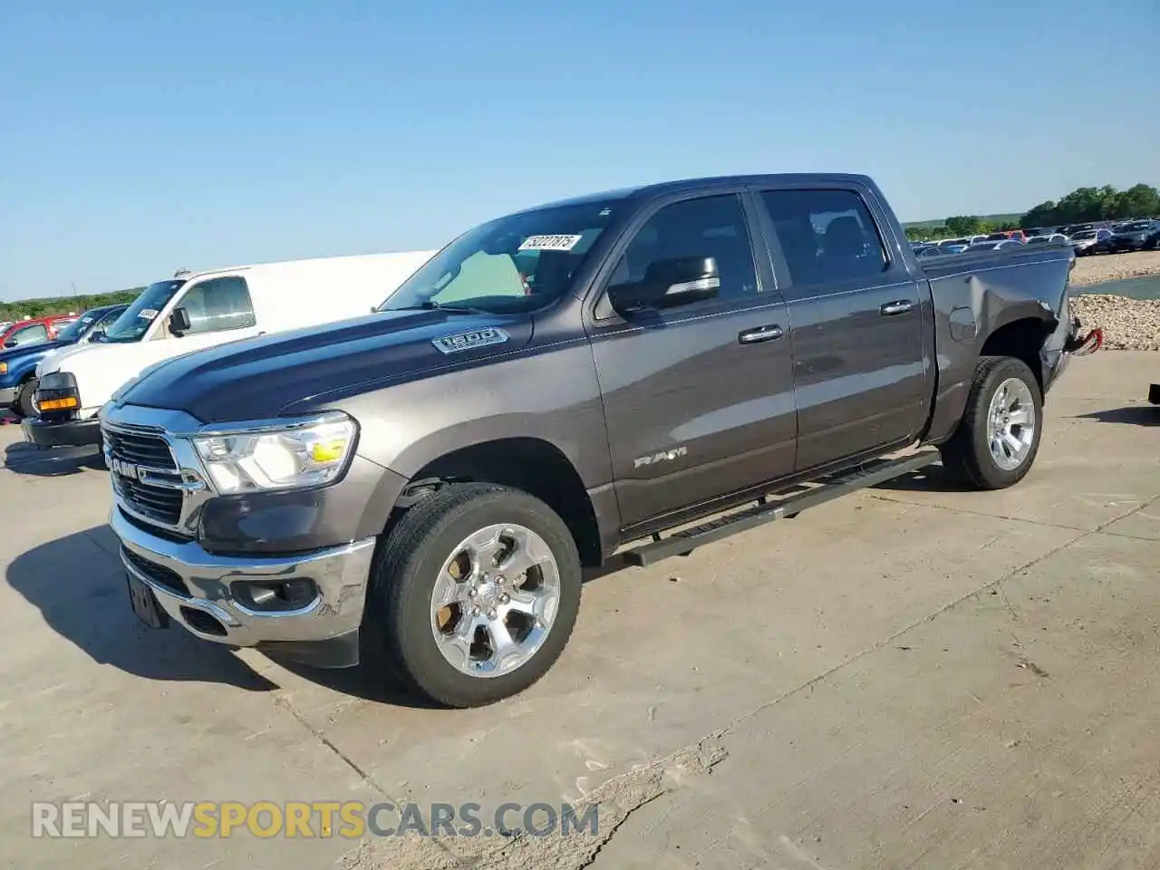 1 Photograph of a damaged car 1C6RREFT9KN666394 RAM 1500 2019