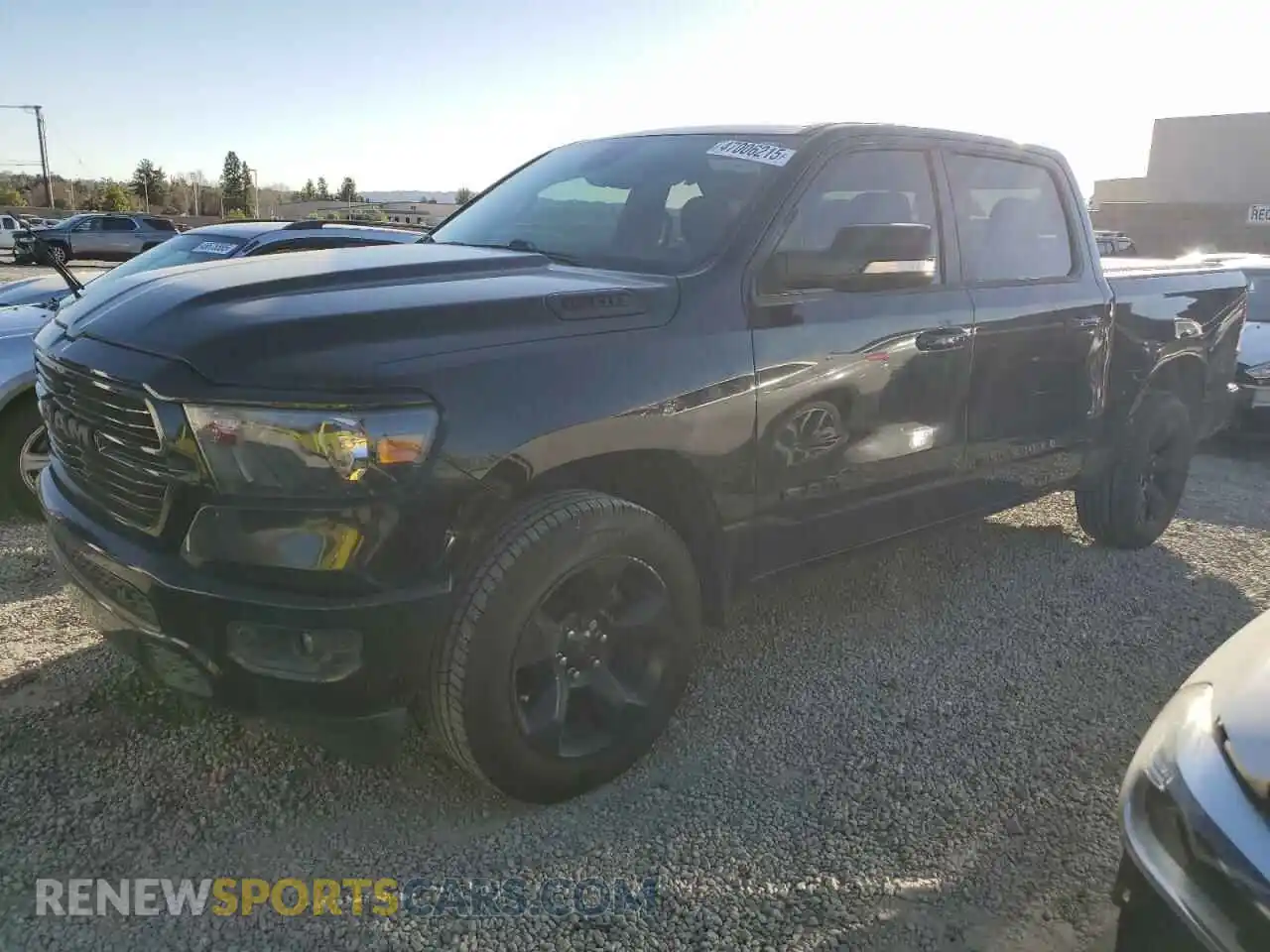 1 Photograph of a damaged car 1C6RREFT9KN740493 RAM 1500 2019