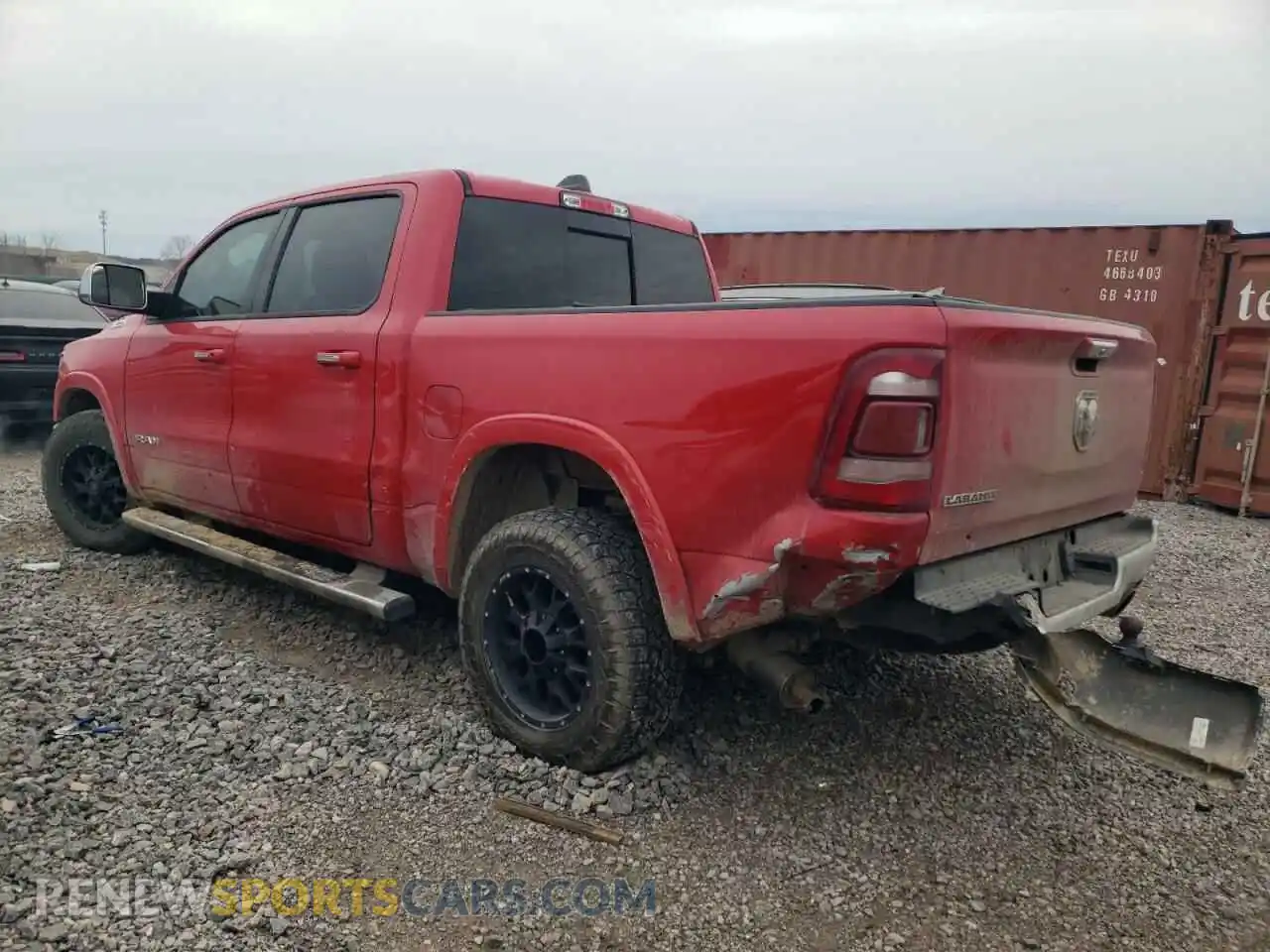 2 Photograph of a damaged car 1C6RREJT2KN531085 RAM 1500 2019
