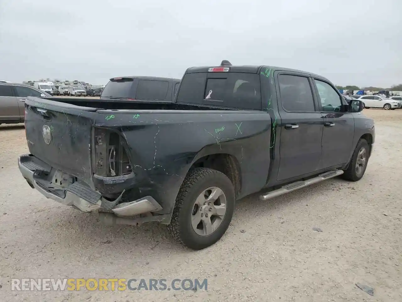 3 Photograph of a damaged car 1C6RREMT0KN581575 RAM 1500 2019