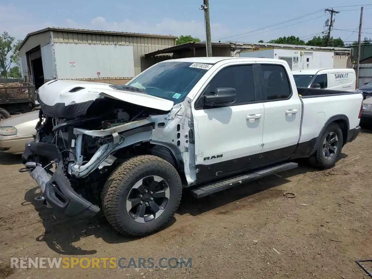1 Photograph of a damaged car 1C6RRFEG6KN841887 RAM 1500 2019