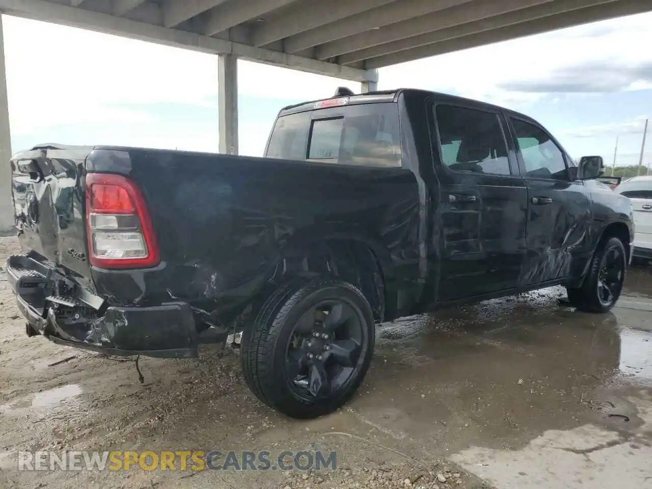 3 Photograph of a damaged car 1C6RRFFG0KN737636 RAM 1500 2019