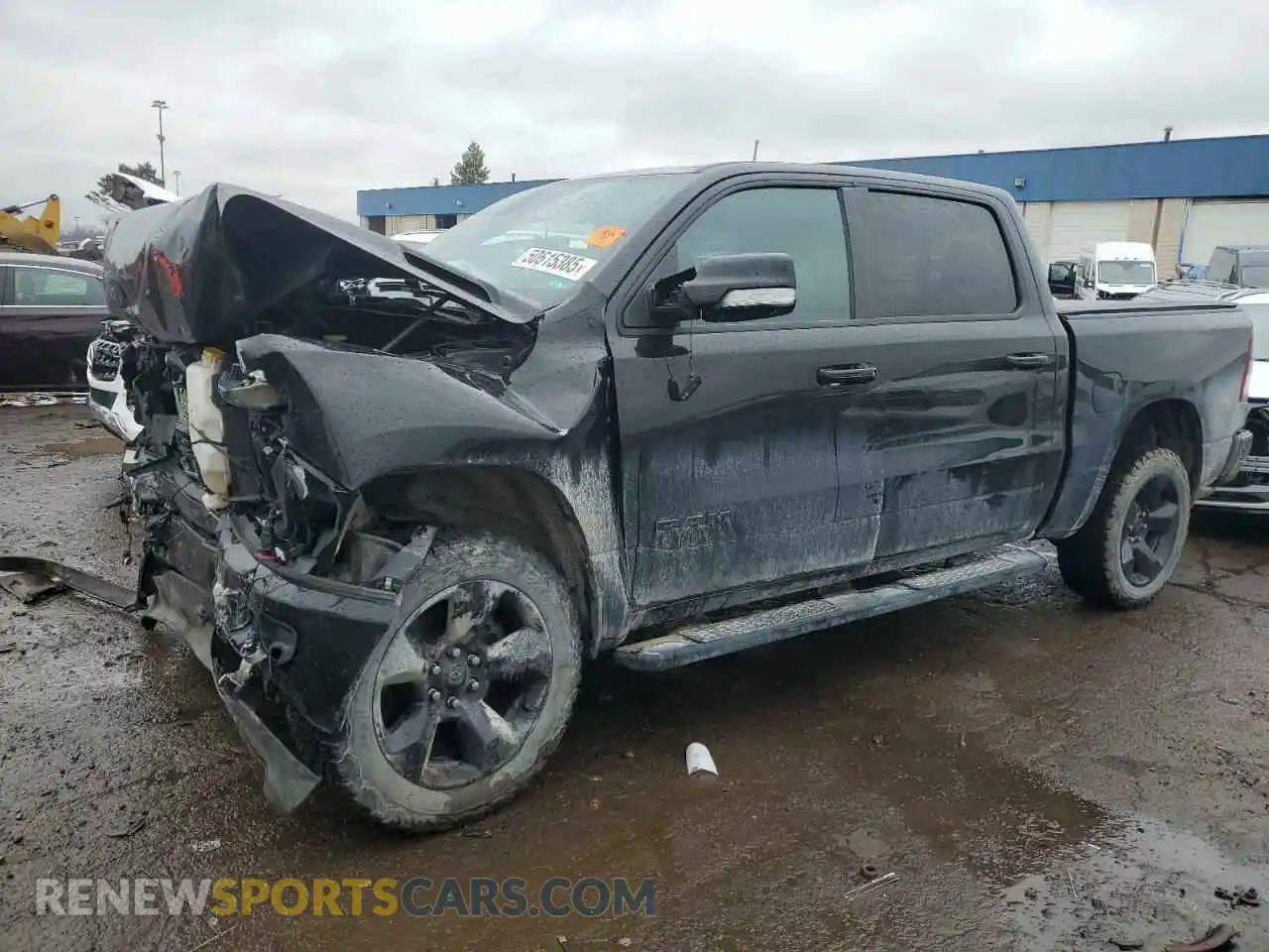 1 Photograph of a damaged car 1C6RRFFG2KN881477 RAM 1500 2019