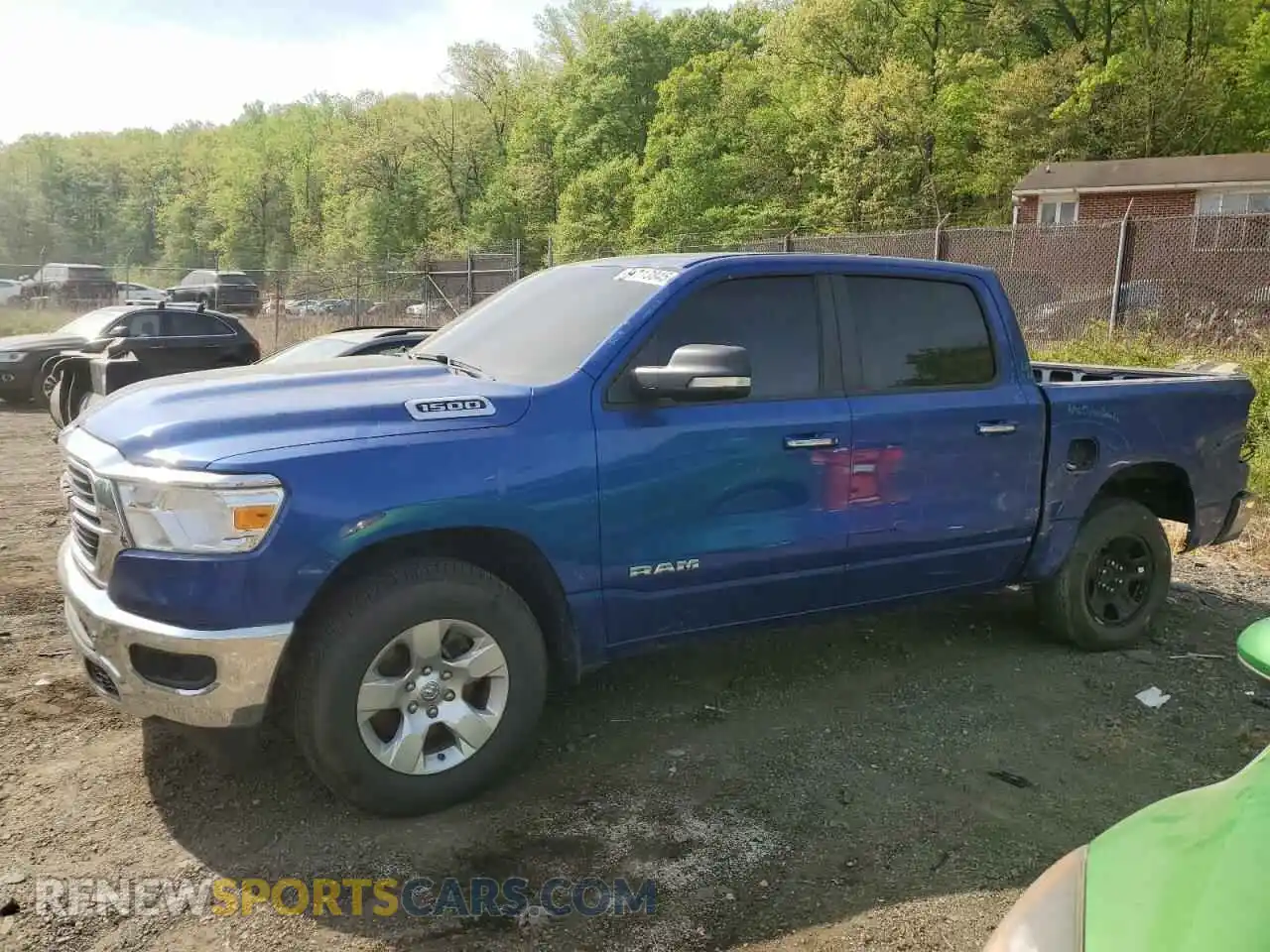 1 Photograph of a damaged car 1C6RRFFG5KN823654 RAM 1500 2019