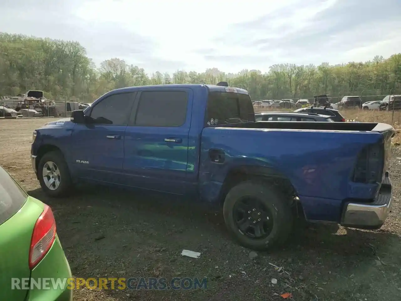 2 Photograph of a damaged car 1C6RRFFG5KN823654 RAM 1500 2019