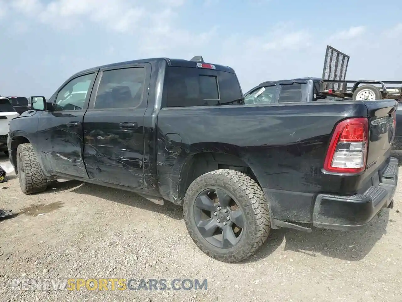2 Photograph of a damaged car 1C6RRFFG5KN846660 RAM 1500 2019
