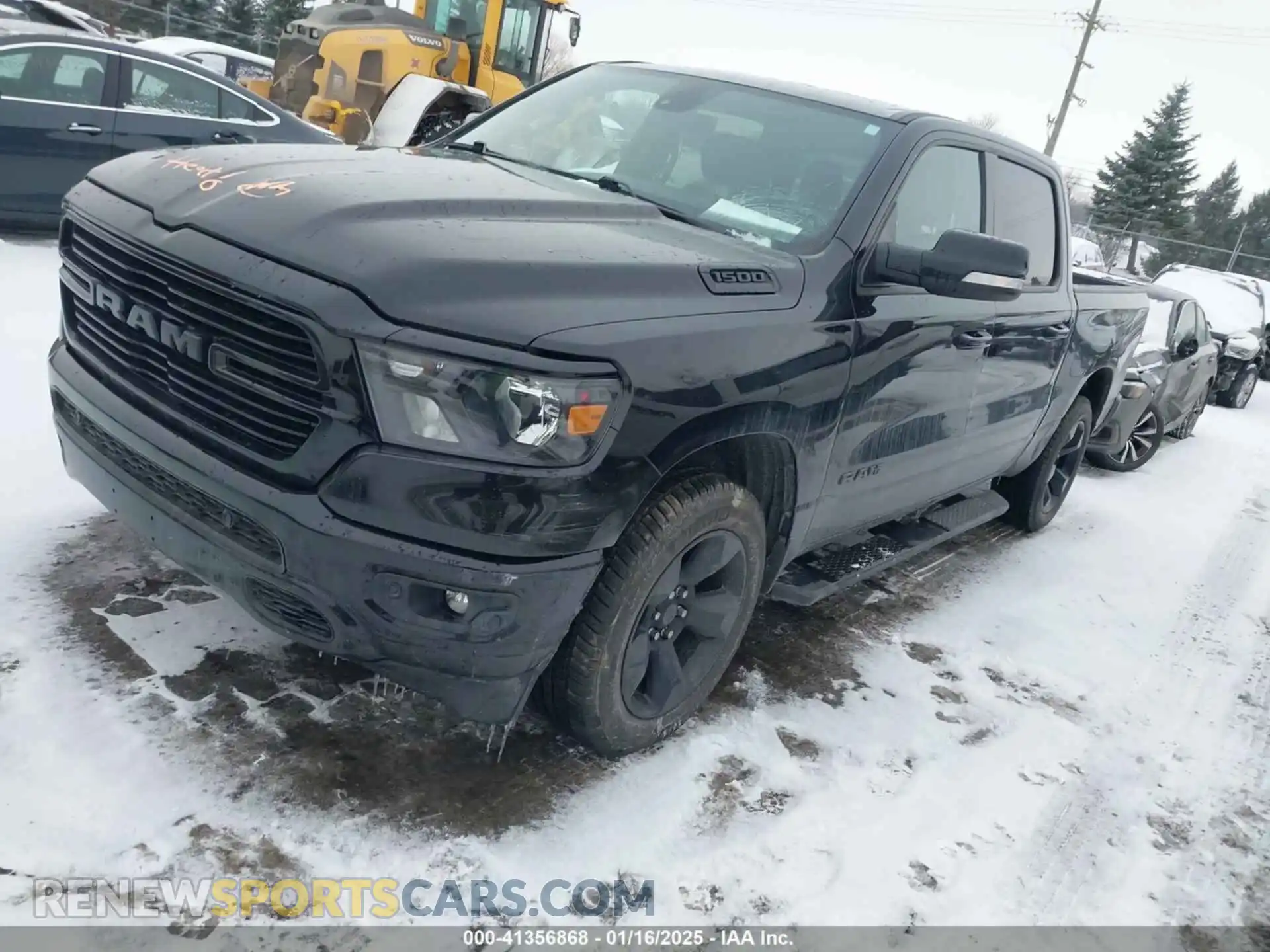 2 Photograph of a damaged car 1C6RRFFG8KN889535 RAM 1500 2019
