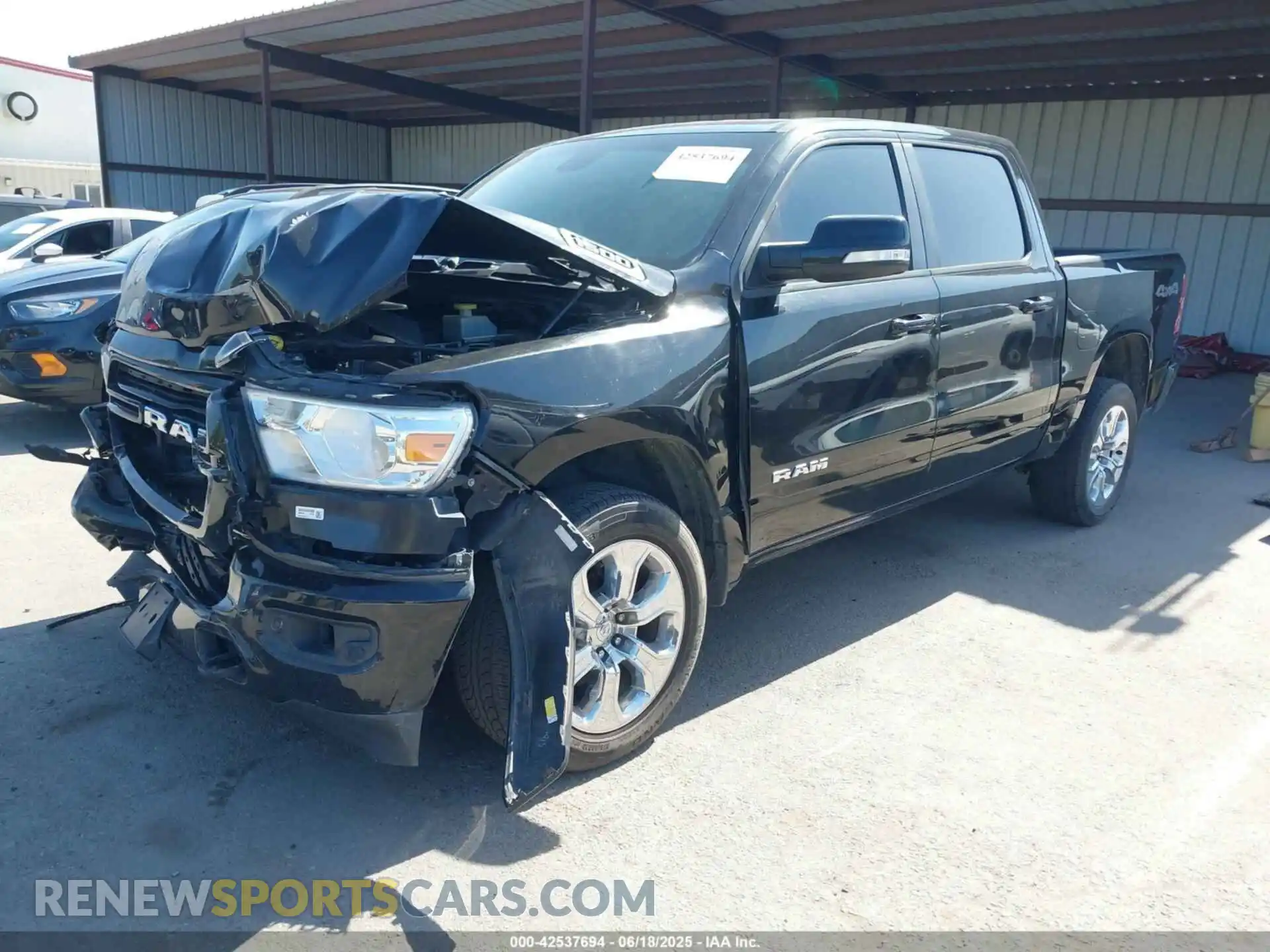 2 fotografías del automóvil dañado 1C6RRFFG9KN696911 RAM 1500 2019