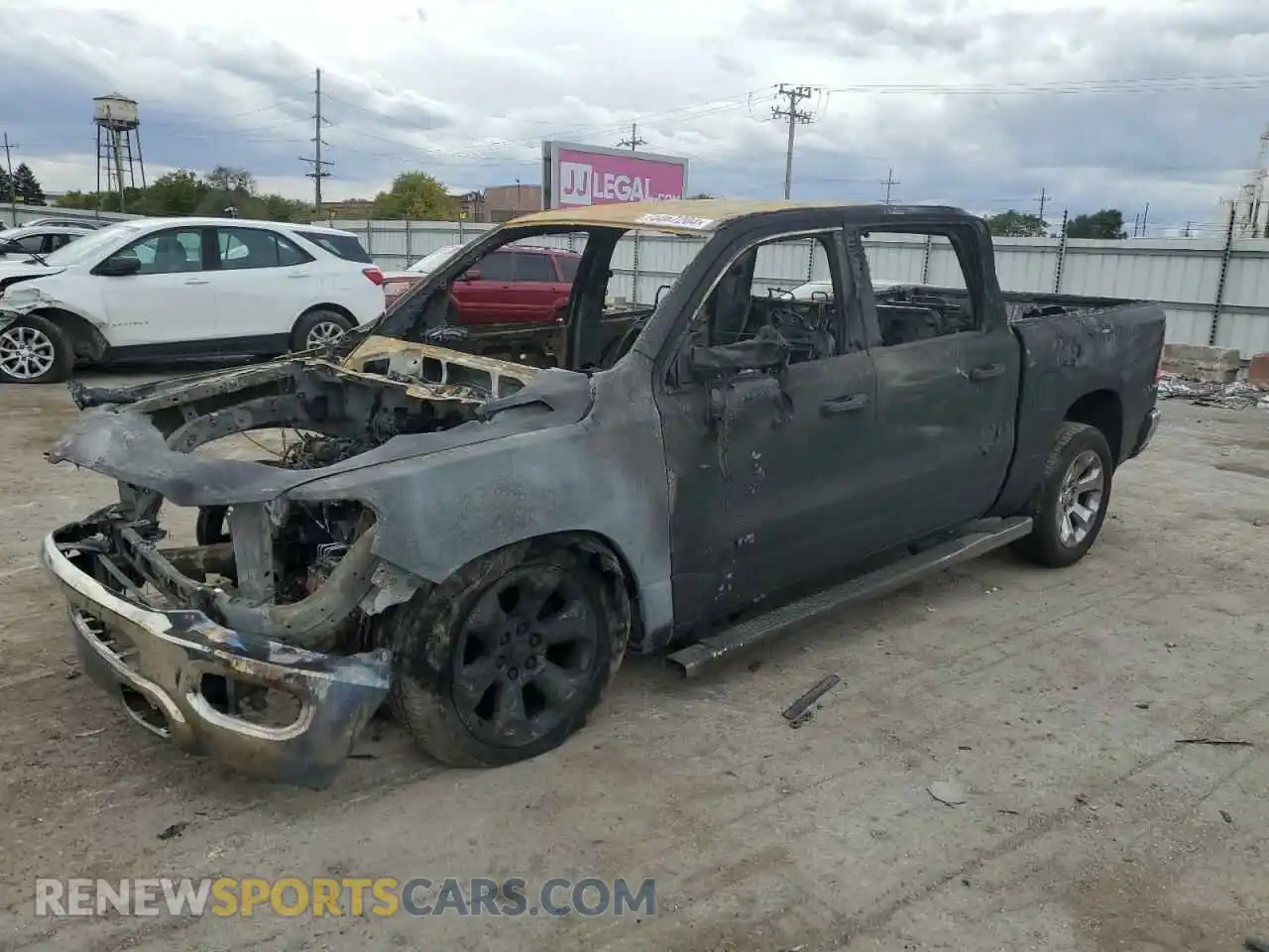 1 Photograph of a damaged car 1C6RRFFGXKN818143 RAM 1500 2019