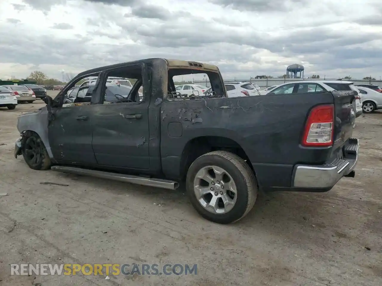 2 Photograph of a damaged car 1C6RRFFGXKN818143 RAM 1500 2019
