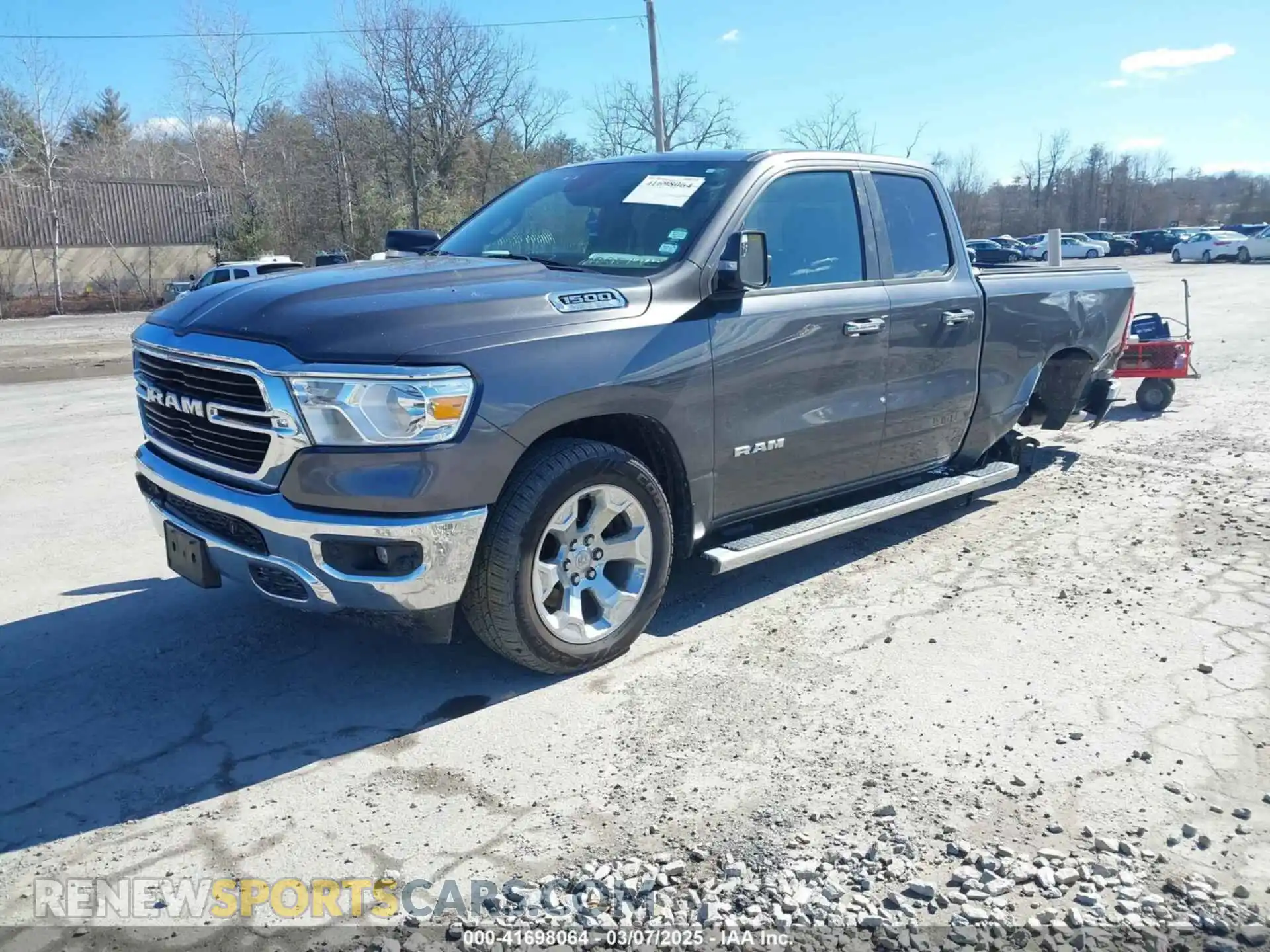 2 Photograph of a damaged car 1C6SRFBT0KN654941 RAM 1500 2019