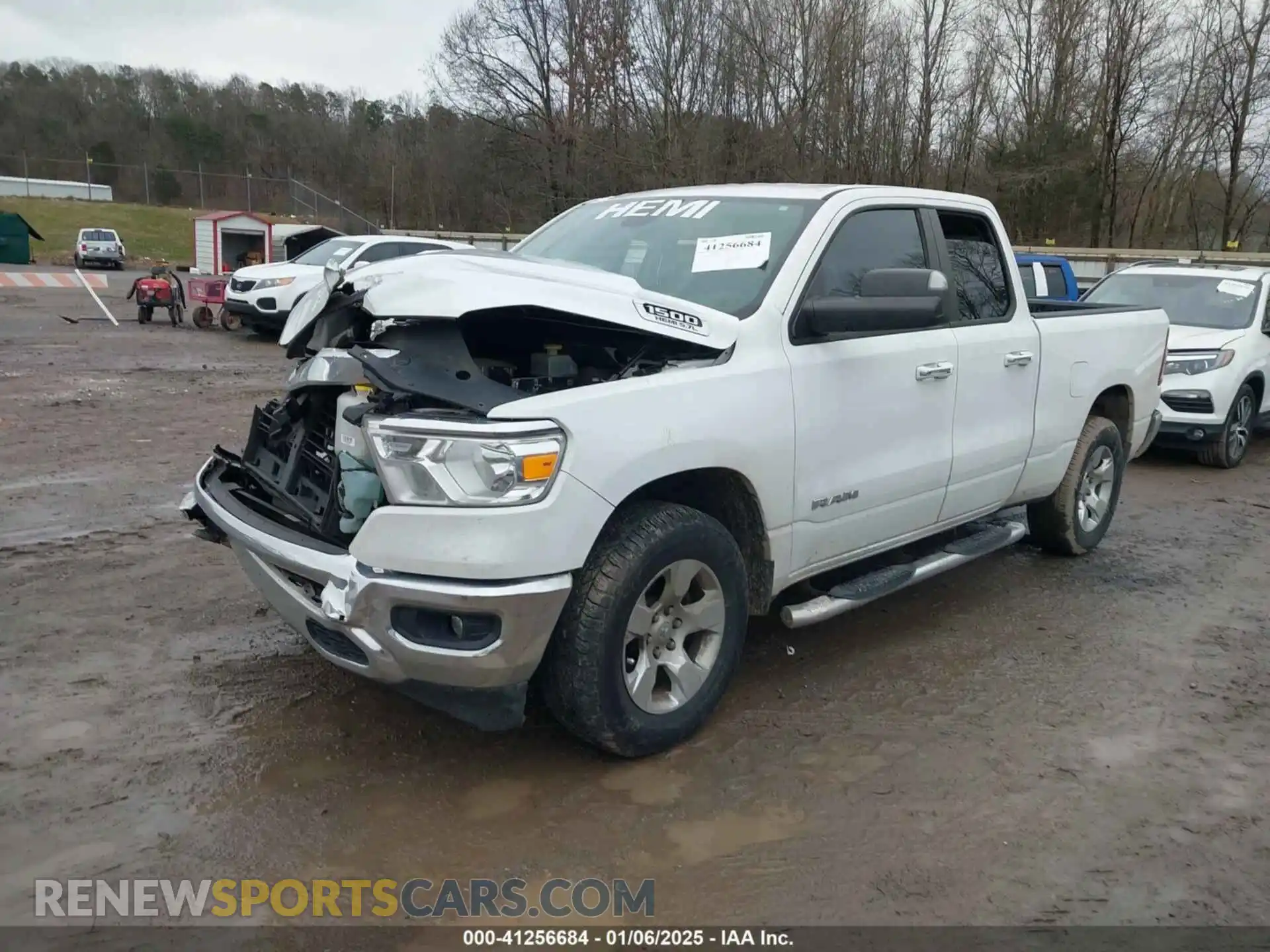 2 Photograph of a damaged car 1C6SRFBT0KN822299 RAM 1500 2019