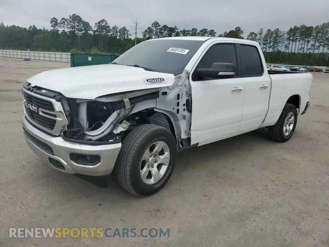 1 Photograph of a damaged car 1C6SRFBT1KN834428 RAM 1500 2019