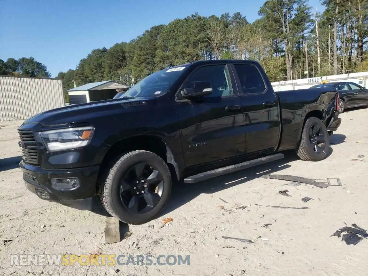 1 Photograph of a damaged car 1C6SRFBT2KN578221 RAM 1500 2019