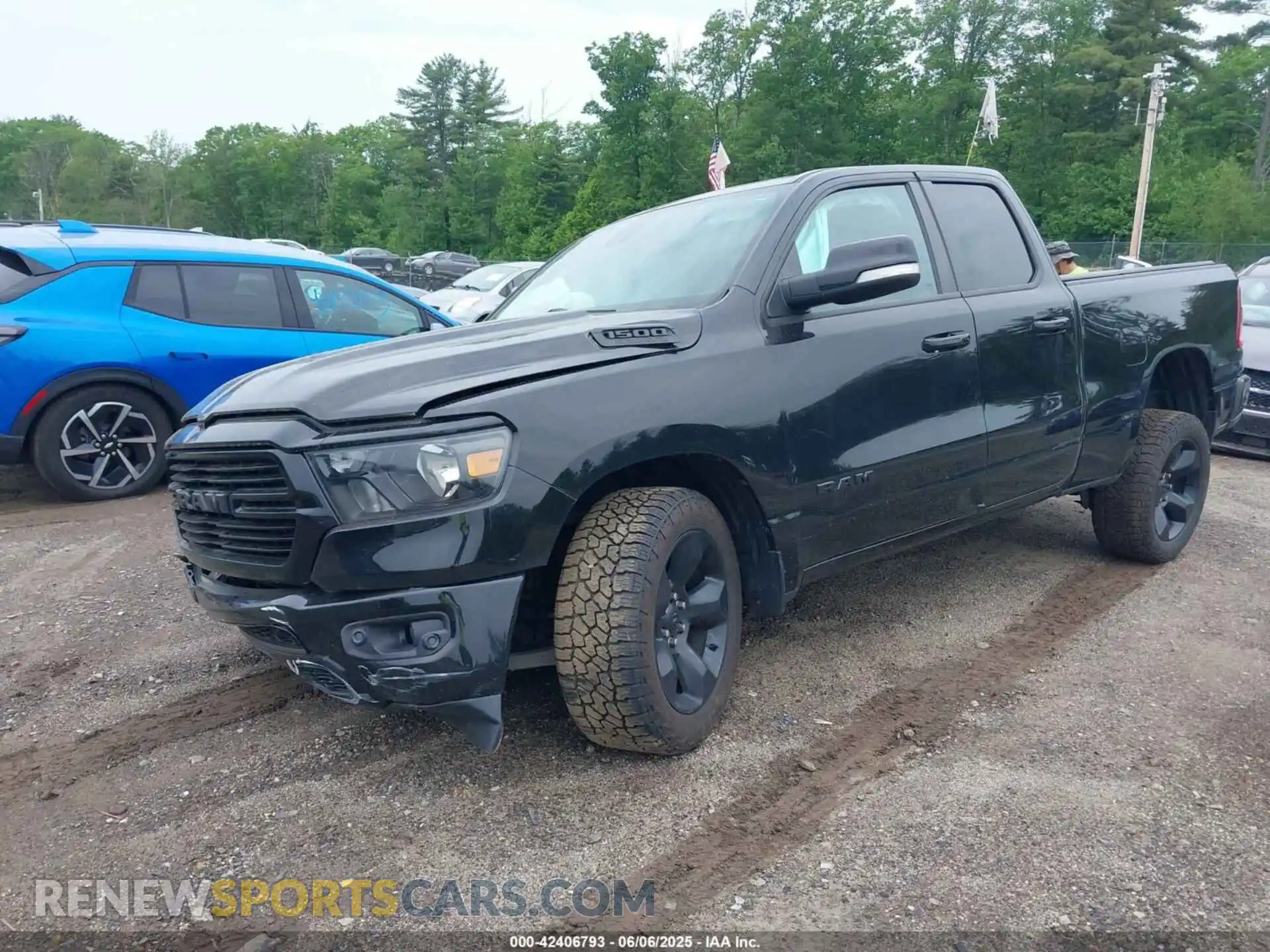 2 Photograph of a damaged car 1C6SRFBT6KN736737 RAM 1500 2019
