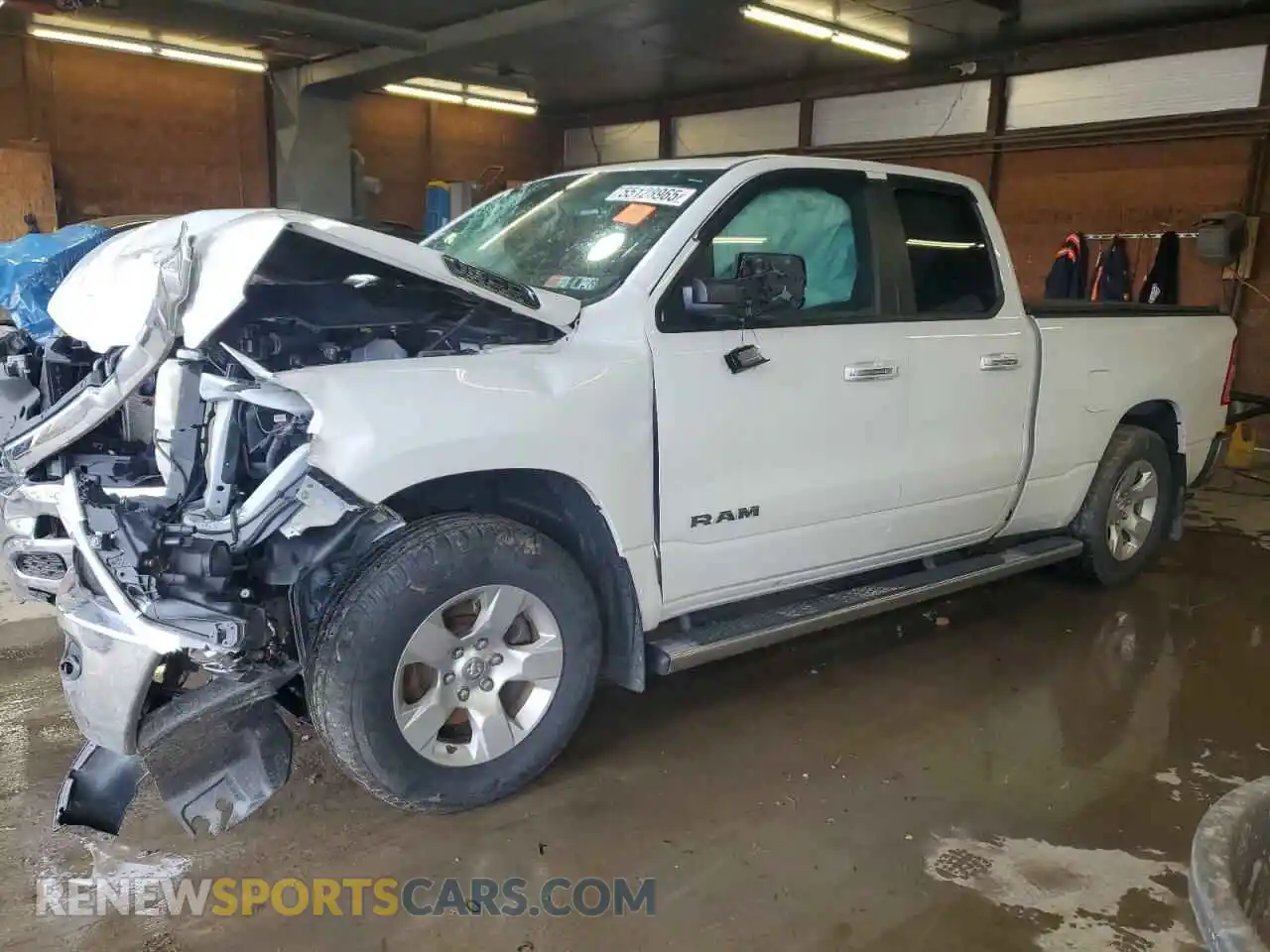 1 Photograph of a damaged car 1C6SRFBT6KN771892 RAM 1500 2019