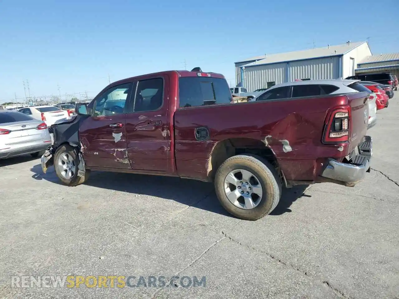 2 Photograph of a damaged car 1C6SRFBT7KN516085 RAM 1500 2019