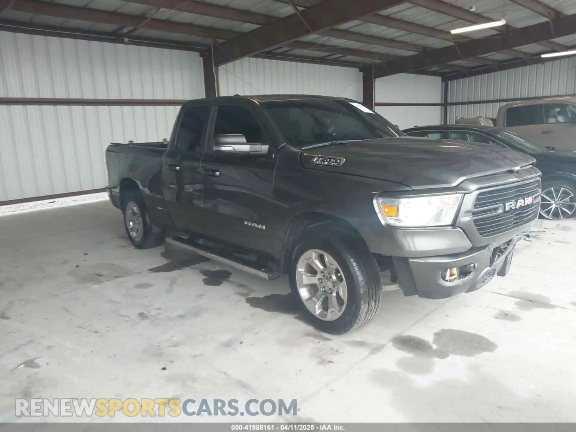1 Photograph of a damaged car 1C6SRFBT7KN609057 RAM 1500 2019